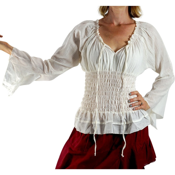 Sage' Long Chemise, Womens Medieval Shirt - Cream – Zootzu Garb