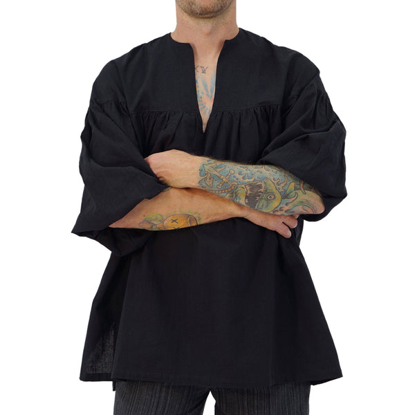 Merchant' Renaissance Shirt - Black – Zootzu Garb