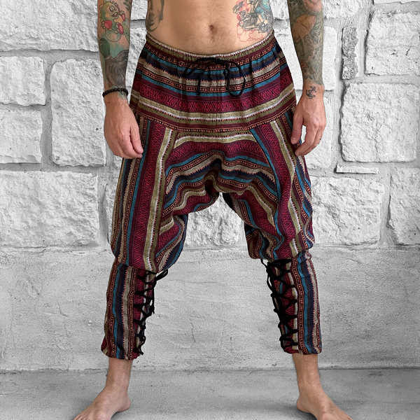 Scallywag' Pants, Pirate, Harem, Jester - Dark Red – Zootzu Garb