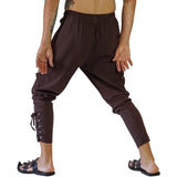 Ankle Cuff Medieval Pants - Brown - zootzu