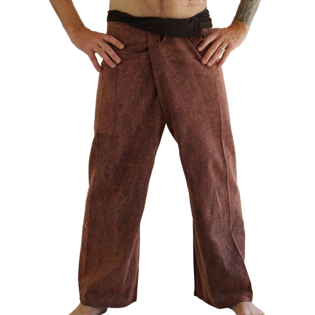 Men Women Yoga Baggy Cotton Thai Fisherman Wrap Pants Full Length Trousers  | eBay